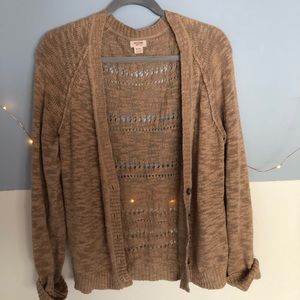 Coffee Colored Cardigan